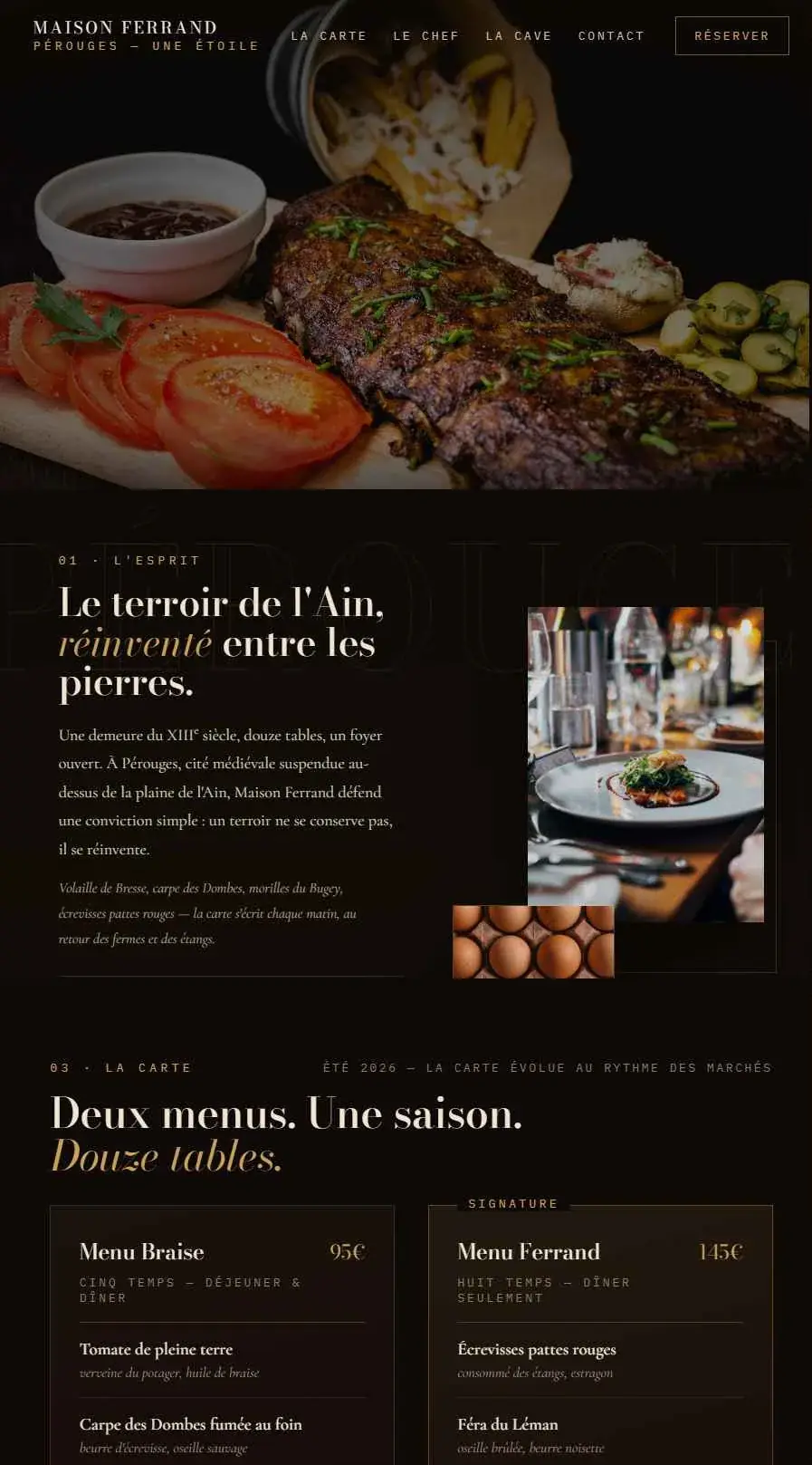 Capture du site Maison Ferrand
